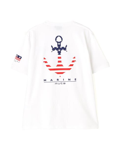 muta marine(ムータ・マリン)の「muta MARINE/ムータ マリン/イカリUSATee(Tシャツ/カットソー・メンズ・ホワイト/ネイビー・7/6/5)」の13枚目の写真