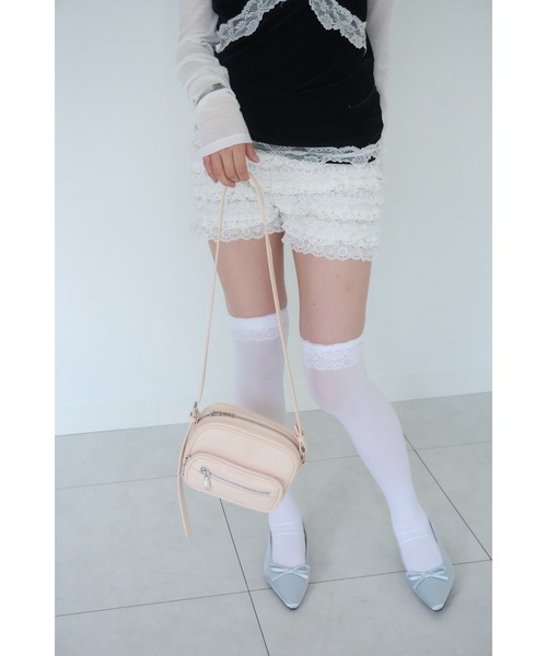 Smyeon(スミョン)の「Compact design shoulder bag/コンパクトデザインショルダーバッグ(ショルダーバッグ・レディース・ブラック/ミント/ライトブルー/ベビーピンク・FREE)」の14枚目の写真
