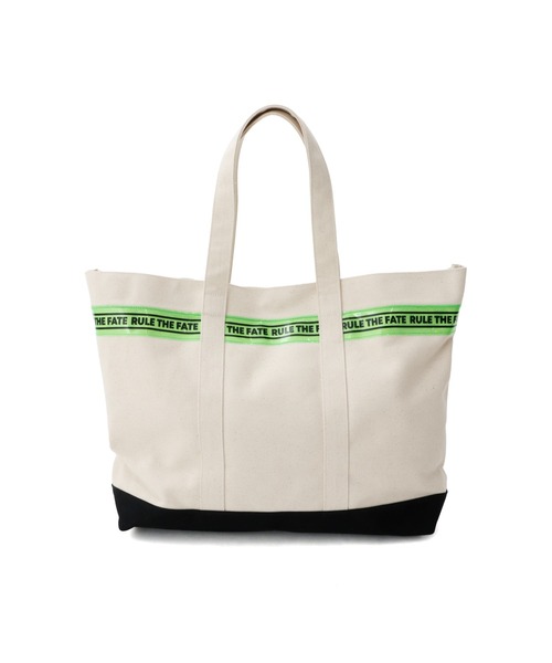 RULE THE FATE(ルールザフェイト)の「RTF TOTE BAG/トートバッグ(トートバッグ・メンズ・ブラック/ホワイト・FREE)」の2枚目の写真