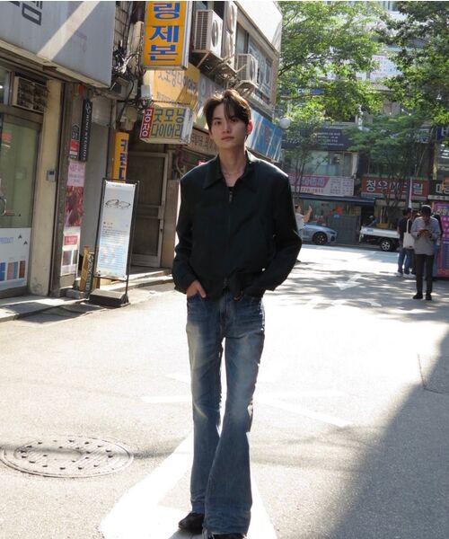 LANARCHIVE（ランアーカイブ）の「[0077] フレアラインブーツカットデニム - ブルー（デニムパンツ・メンズ・ブルー・SMALL/MEDIUM/LARGE）」の10枚目の写真