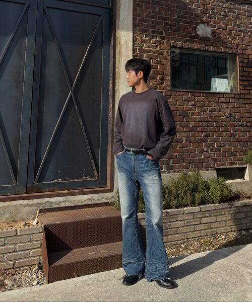 LANARCHIVE（ランアーカイブ）の「[0077] フレアラインブーツカットデニム - ブルー（デニムパンツ・メンズ・ブルー・SMALL/MEDIUM/LARGE）」の17枚目の写真