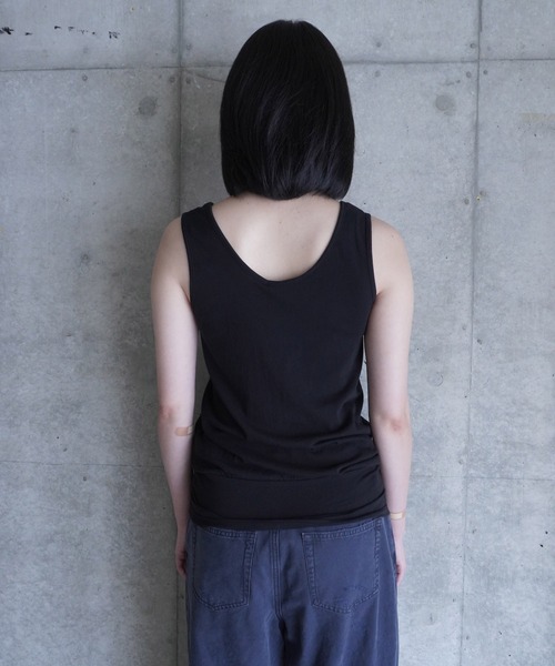 LCDC TM(エルシーディーシーティーエム)の「SHAPED HEM TANK TOP(タンクトップ・レディース・ブラック/グレー・S/M)」の9枚目の写真
