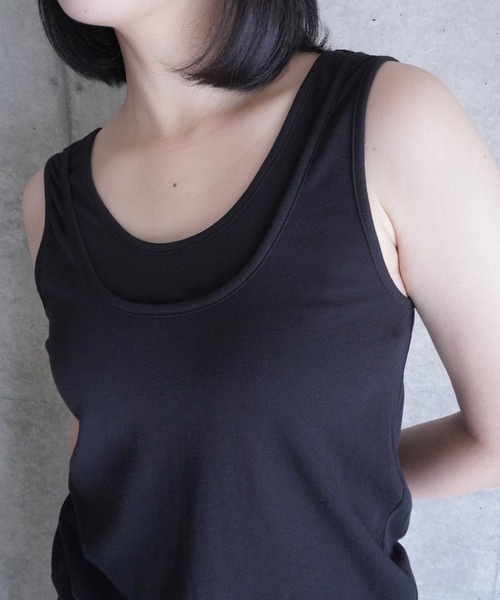 LCDC TM(エルシーディーシーティーエム)の「SHAPED HEM TANK TOP(タンクトップ・レディース・ブラック/グレー・S/M)」の10枚目の写真