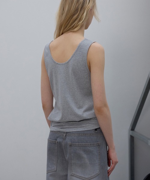 LCDC TM(エルシーディーシーティーエム)の「SHAPED HEM TANK TOP(タンクトップ・レディース・ブラック/グレー・S/M)」の16枚目の写真