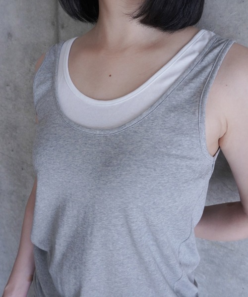 LCDC TM(エルシーディーシーティーエム)の「SHAPED HEM TANK TOP(タンクトップ・レディース・ブラック/グレー・S/M)」の21枚目の写真