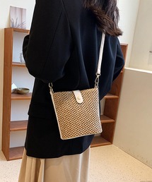 Liaa/かご風 編み ショルダーバッグ A18818