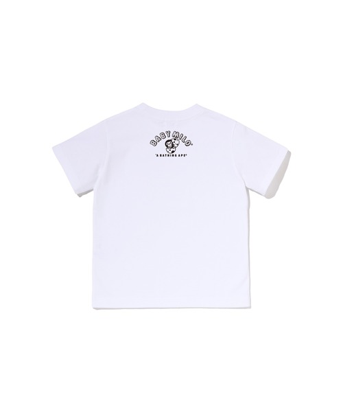 A BATHING APE(アベイシングエイプ)の「MILO DINOSAURS TEE(Tシャツ/カットソー・キッズ・ホワイト/ブラック・110/90/120/130/100/140)」の3枚目の写真