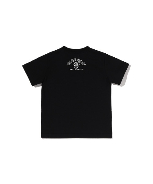 A BATHING APE(アベイシングエイプ)の「MILO DINOSAURS TEE(Tシャツ/カットソー・キッズ・ホワイト/ブラック・110/90/120/130/100/140)」の4枚目の写真