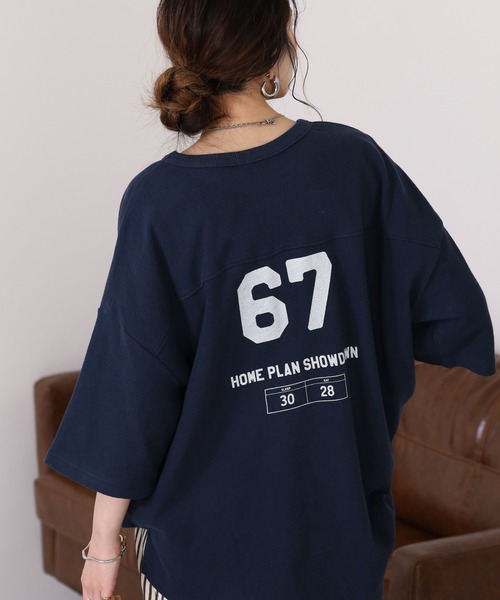 Arinomama(アリノママ)の「16s空紡糸天竺 220g/㎡ アンサンブルTシャツ 半端袖(Tシャツ/カットソー・レディース・ブラック/ライトパープル/ネイビー/アイボリー・FREE)」の21枚目の写真