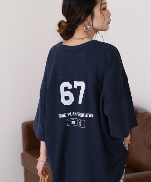 Arinomama(アリノママ)の「16s空紡糸天竺 220g/㎡ アンサンブルTシャツ 半端袖(Tシャツ/カットソー・レディース・ブラック/ライトパープル/ネイビー/アイボリー・FREE)」の22枚目の写真