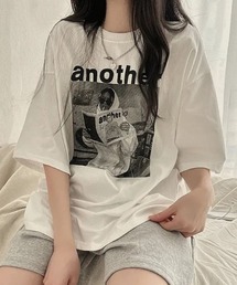 存在感抜群のフォトプリントが目を惹く!ゆるっと着こなせるビッグシルエットTシャツ