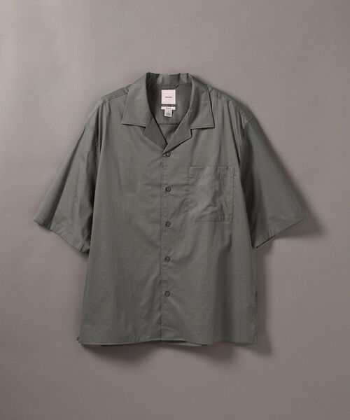 Calvin Klein(カルバン・クライン)の「シャツ - ショートスリーブコットンリラックスシャツ(シャツ/ブラウス・メンズ・ミックスグレー・XS/S)」の6枚目の写真