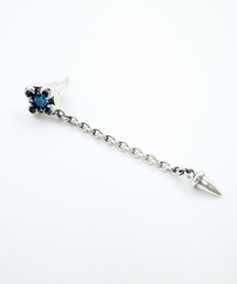 BIZARRE（ビザール）の「Bizarre ビザール スパイクドロップロングシルバーピアス（SILVER）（ピアス（片耳用））」
