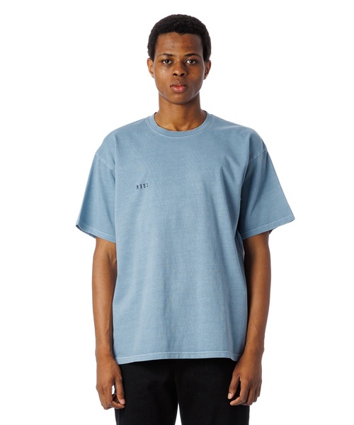 Sandinista(サンディニスタ)の「Error Pigment Dye Tee / ミス刺繍ピグメントTシャツ(Tシャツ/カットソー・メンズ・ブラウン/グレー/ブラック/ライトブルー・X-LARGE/LARGE/MEDIUM)」の4枚目の写真