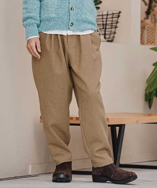 CAMBIO（カンビオ）の「mp15212-Wool Blend Brushed Tapered Pants テーパードパンツ(A70226cmb)（その他パンツ・メンズ・ブラウン/ブラック/チャコール/ベージュ・S/M/L）」の7枚目の写真