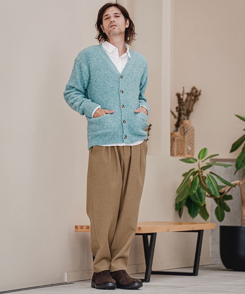 CAMBIO（カンビオ）の「mp15212-Wool Blend Brushed Tapered Pants テーパードパンツ(A70226cmb)（その他パンツ・メンズ・ブラウン/ブラック/チャコール/ベージュ・S/M/L）」の8枚目の写真