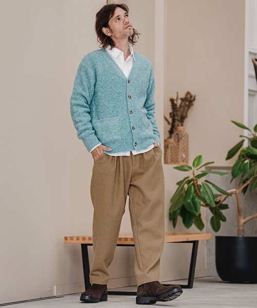 CAMBIO（カンビオ）の「mp15212-Wool Blend Brushed Tapered Pants テーパードパンツ(A70226cmb)（その他パンツ・メンズ・ブラウン/ブラック/チャコール/ベージュ・S/M/L）」の9枚目の写真