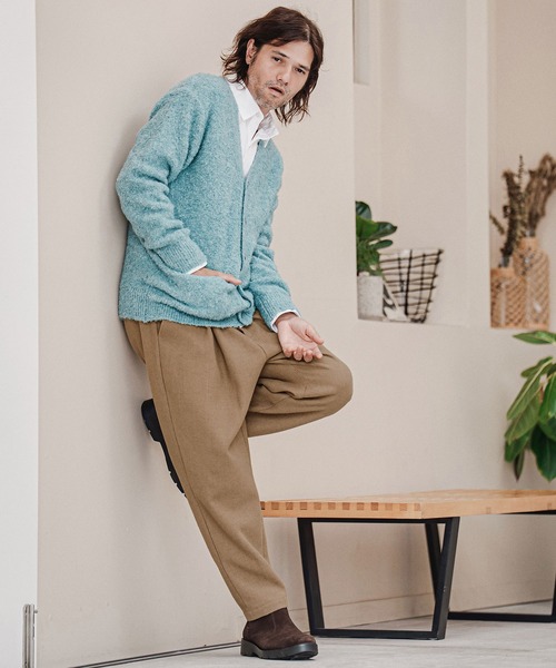 CAMBIO（カンビオ）の「mp15212-Wool Blend Brushed Tapered Pants テーパードパンツ(A70226cmb)（その他パンツ・メンズ・ブラウン/ブラック/チャコール/ベージュ・S/M/L）」の10枚目の写真