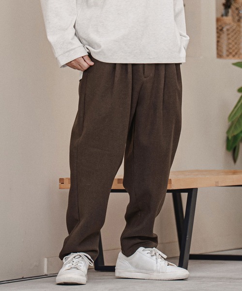 CAMBIO（カンビオ）の「mp15212-Wool Blend Brushed Tapered Pants テーパードパンツ(A70226cmb)（その他パンツ・メンズ・ブラウン/ブラック/チャコール/ベージュ・S/M/L）」の11枚目の写真