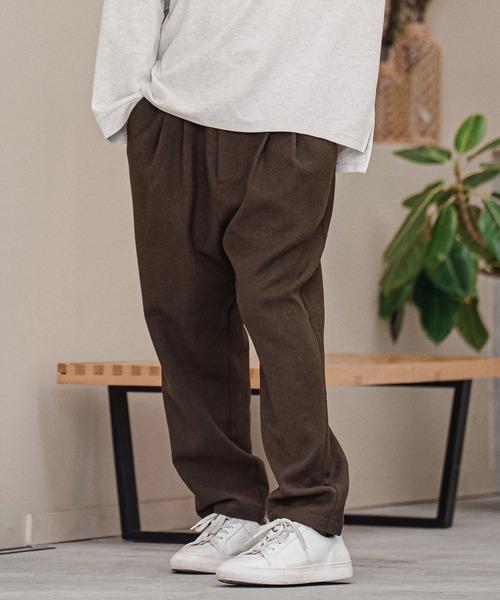 CAMBIO（カンビオ）の「mp15212-Wool Blend Brushed Tapered Pants テーパードパンツ(A70226cmb)（その他パンツ・メンズ・ブラウン/ブラック/チャコール/ベージュ・S/M/L）」の12枚目の写真