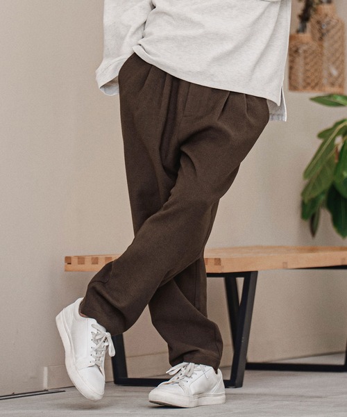 CAMBIO（カンビオ）の「mp15212-Wool Blend Brushed Tapered Pants テーパードパンツ(A70226cmb)（その他パンツ・メンズ・ブラウン/ブラック/チャコール/ベージュ・S/M/L）」の13枚目の写真
