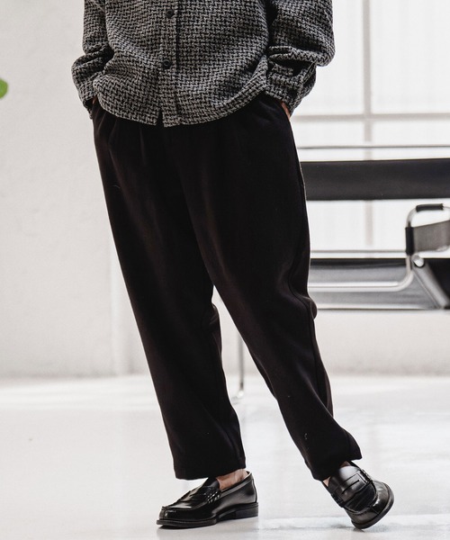 CAMBIO（カンビオ）の「mp15212-Wool Blend Brushed Tapered Pants テーパードパンツ(A70226cmb)（その他パンツ・メンズ・ブラウン/ブラック/チャコール/ベージュ・S/M/L）」の17枚目の写真