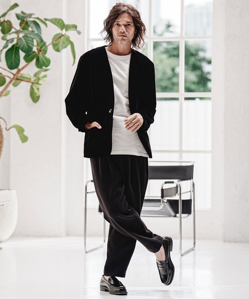 CAMBIO（カンビオ）の「mp15212-Wool Blend Brushed Tapered Pants テーパードパンツ(A70226cmb)（その他パンツ・メンズ・ブラウン/ブラック/チャコール/ベージュ・S/M/L）」の20枚目の写真
