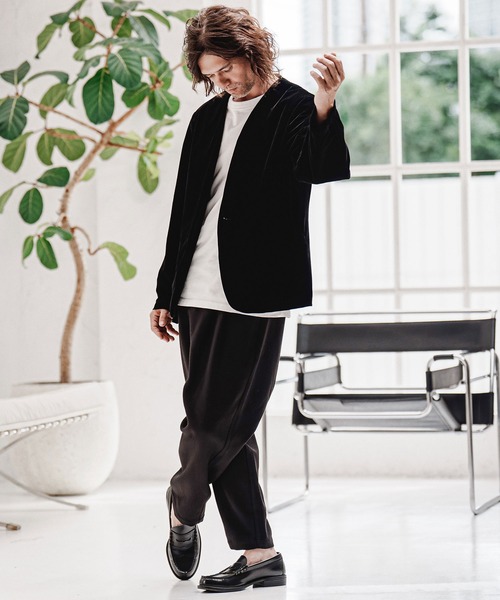 CAMBIO（カンビオ）の「mp15212-Wool Blend Brushed Tapered Pants テーパードパンツ(A70226cmb)（その他パンツ・メンズ・ブラウン/ブラック/チャコール/ベージュ・S/M/L）」の21枚目の写真