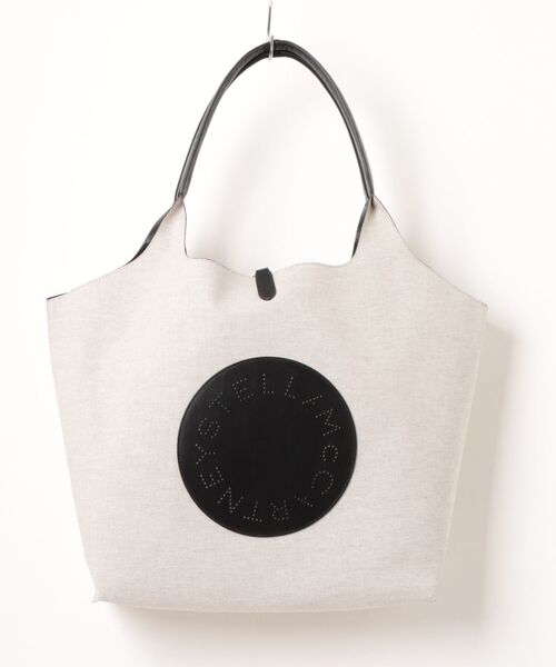 STELLA McCARTNEY(ステラマッカートニー)の「Logo Reversible Tote Bag / ロゴ リバーシブル トートバッグ(トートバッグ・レディース・ブラック・ONE SIZE)」の1枚目の写真