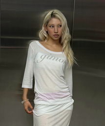 Lazy 3/4 Sleeve Tee White
