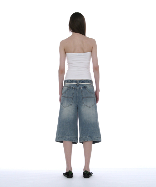 PARTIMENTO WOMEN(パルティメントウィメン)の「ディコンストラクテッドストラップレストップ_ホワイト(Tシャツ/カットソー・レディース・その他・SMALL/MEDIUM/LARGE)」の4枚目の写真