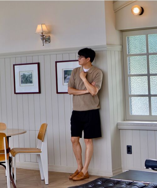 WORK ON BODY OFF（ワークオンボディオフ）の「ミティス セミワイドバンディングハーフスラックス[ブラック]（スラックス・メンズ・ブラック・MEDIUM/LARGE/X-LARGE）」の10枚目の写真