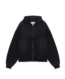 MTTIRE（マティレ）の「OPTIMISM VTG WASHED 2WAY ZIP-UP / BLACK（パーカー）」