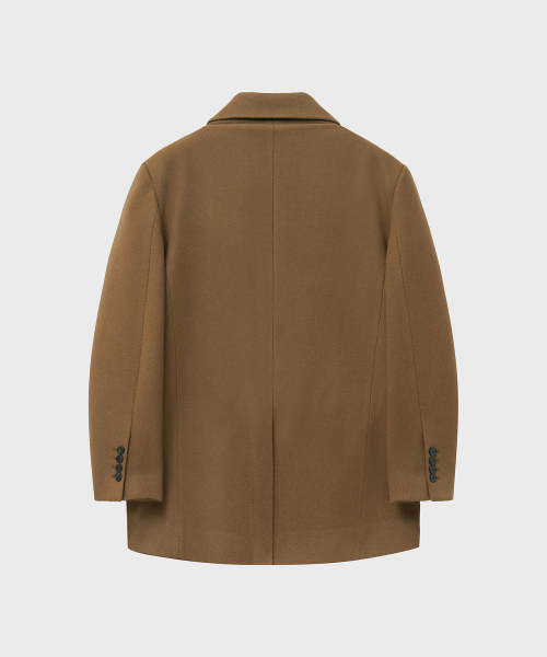 NOIRER(ノイア)の「オーバーサイズツイルダブルブレストジャケット(キャメル)(チェスターコート・メンズ・その他・48/50/52)」の5枚目の写真