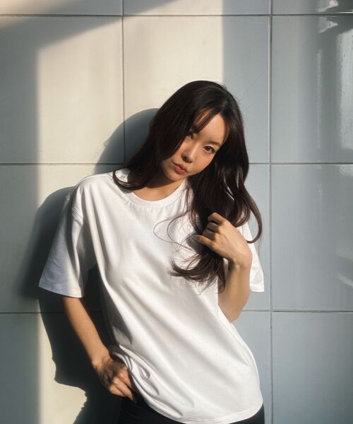 FERNOV(ペルノブ)の「エッセンシャル半袖Tシャツ5色(Tシャツ/カットソー・メンズ・ホワイト/ブラック/グレー/チャコール/ネイビー・1/2/3/4/5)」の21枚目の写真