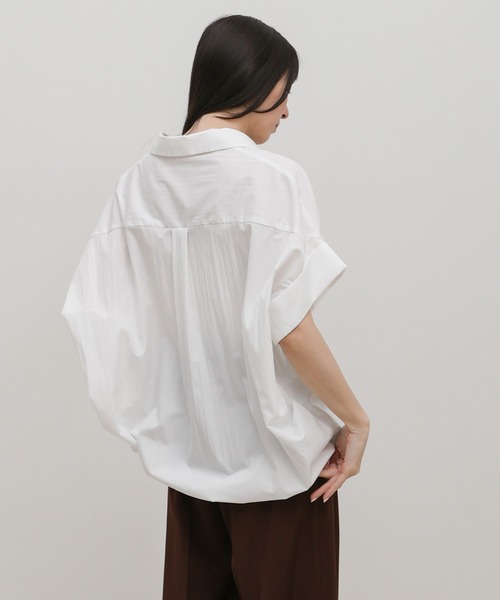 select MOCA(セレクトモカ)の「オーバーサイズスキッパーシャツ(シャツ/ブラウス・レディース・グレイッシュベージュ/ブラック/オフホワイト・FREE)」の8枚目の写真