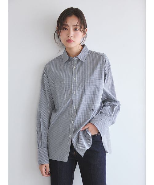 Mila Owen(ミラオーウェン)の「チェックデザインベーシックシャツ(シャツ/ブラウス・レディース・グリーン/レッド/ネイビー・F)」の16枚目の写真