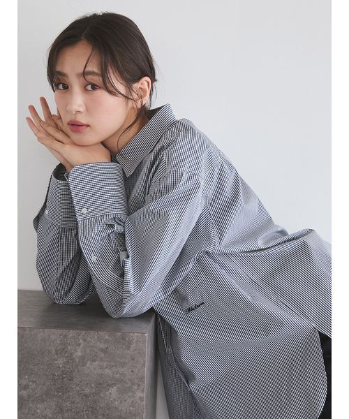 Mila Owen(ミラオーウェン)の「チェックデザインベーシックシャツ(シャツ/ブラウス・レディース・グリーン/レッド/ネイビー・F)」の17枚目の写真