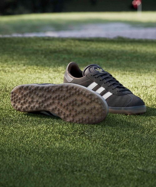 adidas（アディダス）の「オリジナルスゴルフ ガゼル ゴルフ【adidas Golf/アディダスゴルフ】（スニーカー・メンズ・ダークブラウン・22.5cm/23.5cm/24.5cm/25.5cm/26.5cm/27.5cm/28.5cm/23.0cm/24.0cm/25.0cm/26.0cm/27.0cm/28.0cm/29.0cm/22.0cm）」の3枚目の写真