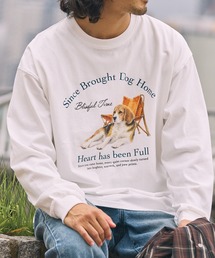 ドッグ クラシックグラフィック ヘビーウェイト オーバーサイズ 長袖Tシャツ【THE CRAFT CREW PRODUCTS】