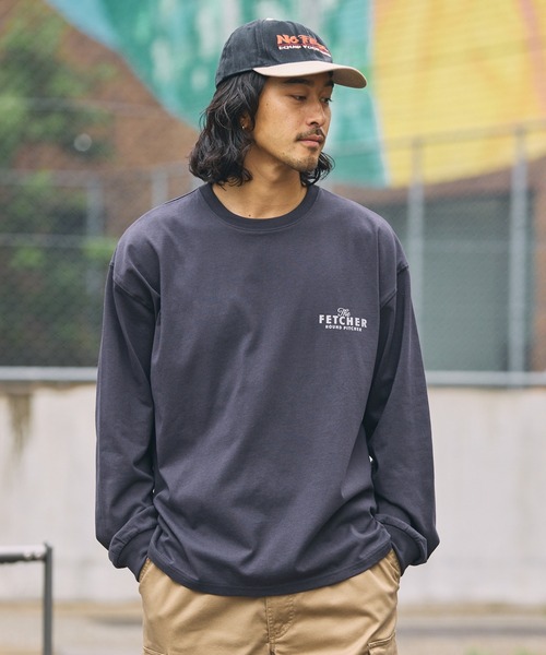 THE CRAFT CREW PRODUCTS（ザクラフトクループロダクツ）の「ドッグ クラシックグラフィック ヘビーウェイト オーバーサイズ 長袖Tシャツ【THE CRAFT CREW PRODUCTS】（Tシャツ/カットソー・メンズ・アッシュグレー/ホワイト系/チャコール/モカ/オフホワイト・S/L/M）」の11枚目の写真