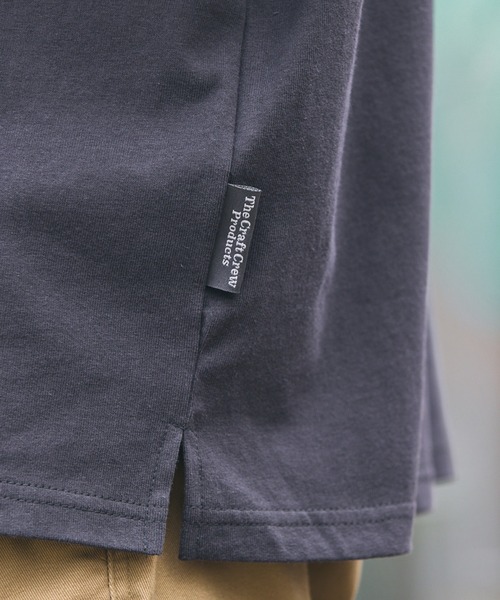 THE CRAFT CREW PRODUCTS（ザクラフトクループロダクツ）の「ドッグ クラシックグラフィック ヘビーウェイト オーバーサイズ 長袖Tシャツ【THE CRAFT CREW PRODUCTS】（Tシャツ/カットソー・メンズ・アッシュグレー/ホワイト系/チャコール/モカ/オフホワイト・S/L/M）」の15枚目の写真