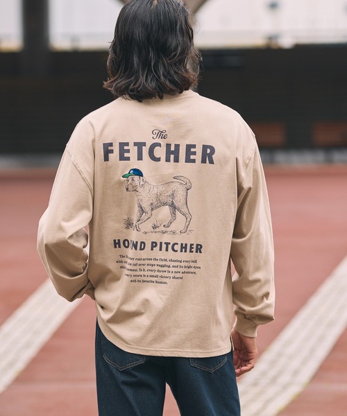 THE CRAFT CREW PRODUCTS（ザクラフトクループロダクツ）の「ドッグ クラシックグラフィック ヘビーウェイト オーバーサイズ 長袖Tシャツ【THE CRAFT CREW PRODUCTS】（Tシャツ/カットソー・メンズ・アッシュグレー/ホワイト系/チャコール/モカ/オフホワイト・S/L/M）」の21枚目の写真