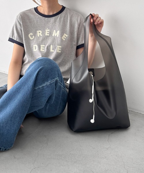 CANAL JEAN(キャナルジーン)の「El mar ジェリーショルダーバッグ(ショルダーバッグ・レディース・アイボリー/ブラック・ONE SIZE)」の2枚目の写真