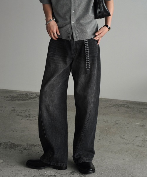 WYM LIDNM(ウィム バイ リドム)の「T/C COMPACT KNIT HENLEY TEE(Tシャツ/カットソー・メンズ・ブラック/ライトグレー/グレー・M/S/L)」の22枚目の写真