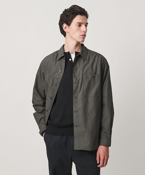 UNITED ARROWS(ユナイテッドアローズ)の「シオタ ダブルポケット オーバーシャツ「 SLOW & 」(シャツ/ブラウス・メンズ・ライトグレー/グレー系・M/S/XL/L)」の1枚目の写真
