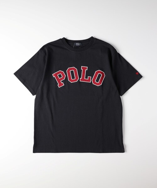 Right-on（ライトオン）の「ツイルワッペンロゴTシャツ（Tシャツ/カットソー・メンズ・ネイビー/グレー/ブラック/ホワイト・06/04/05）」の2枚目の写真
