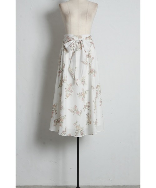 tocco closet(トッコ クローゼット)の「【S・Mサイズ展開】マルチWAYリボン付きシアーチェックフラワープリントフレアスカート(スカート・レディース・ブラウン/ピンク・S/M)」の20枚目の写真