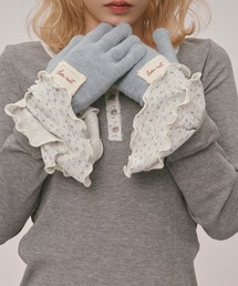 bell sleeve rib tops / ベルスリーブリブトップス