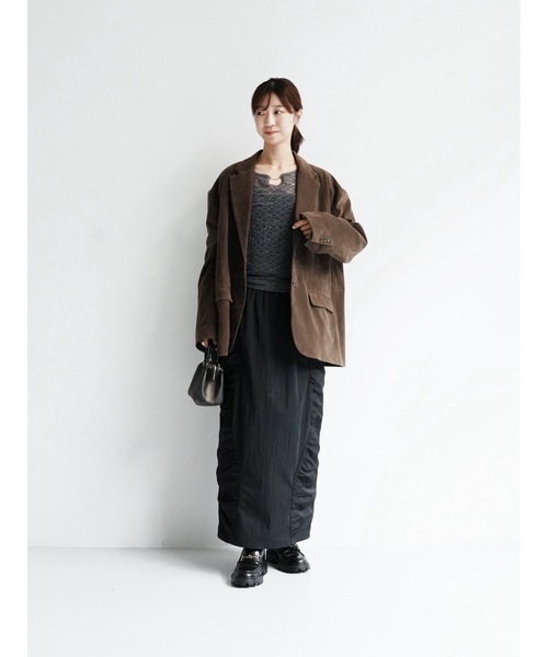 Katrin TOKYO（カトリーントーキョー）の「2way lace tops（Tシャツ/カットソー・レディース・グレー/アイボリー/グレイッシュブルー・FREE/XS）」の13枚目の写真